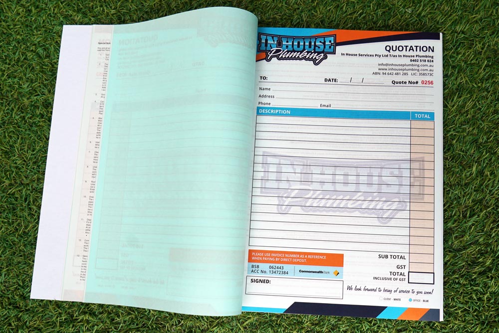 Custom Quote Book Non Carbon