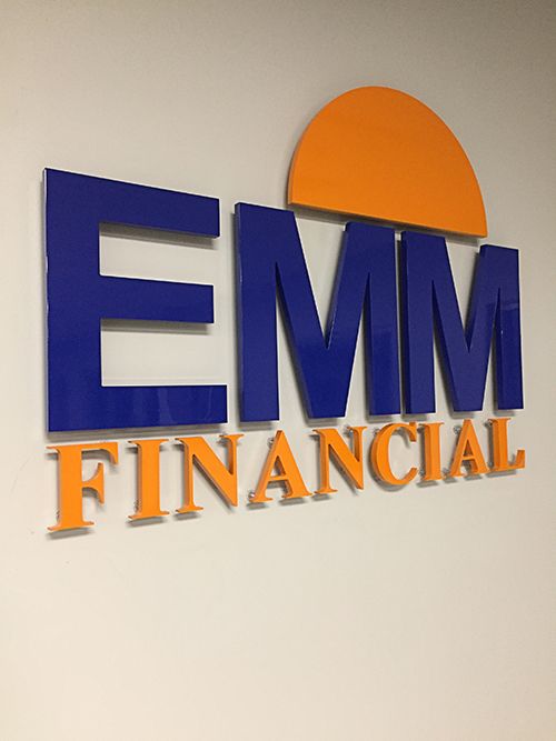 Cut acrylic letters back lit