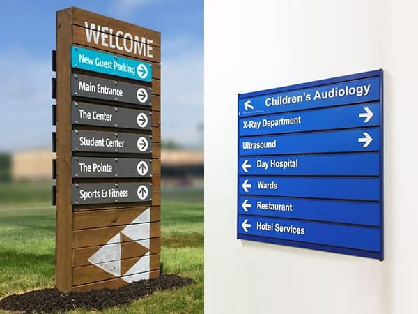 DIRECTIONAL-SIGNS OUT DOOR