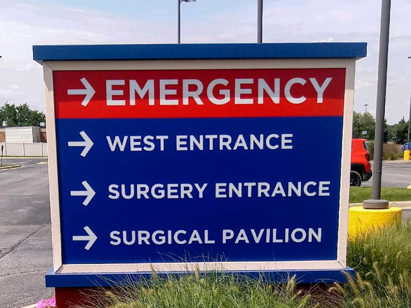 Emergency directional-signs