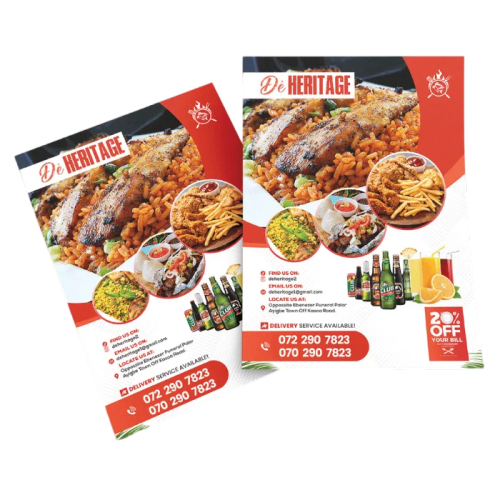 Hotels and Restaurants Flyers