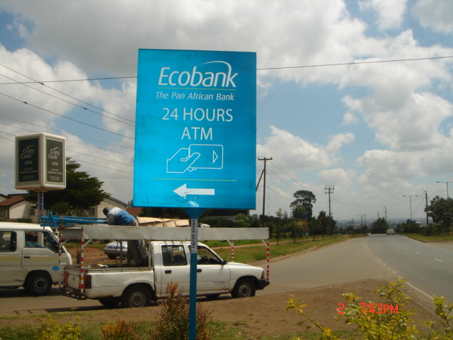 Free standing directional signs