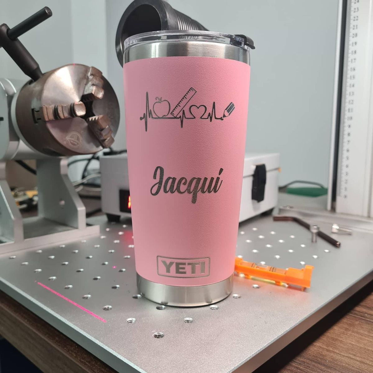 Personalized Pinked Tumbler