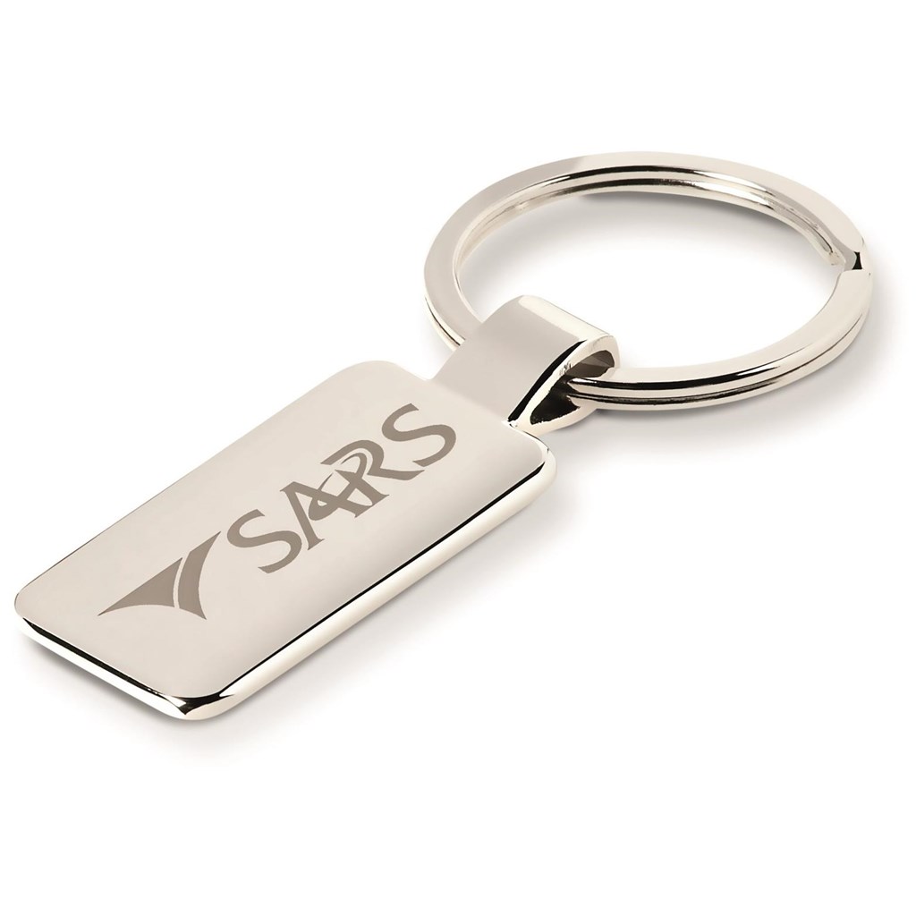 SILVERISH  BRANDED KEY HOLDER