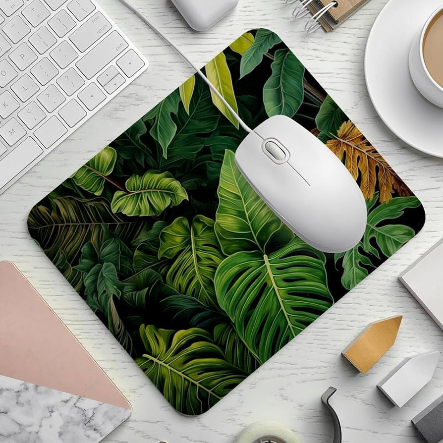 Tropical Plants Gaming Work Mousepad,