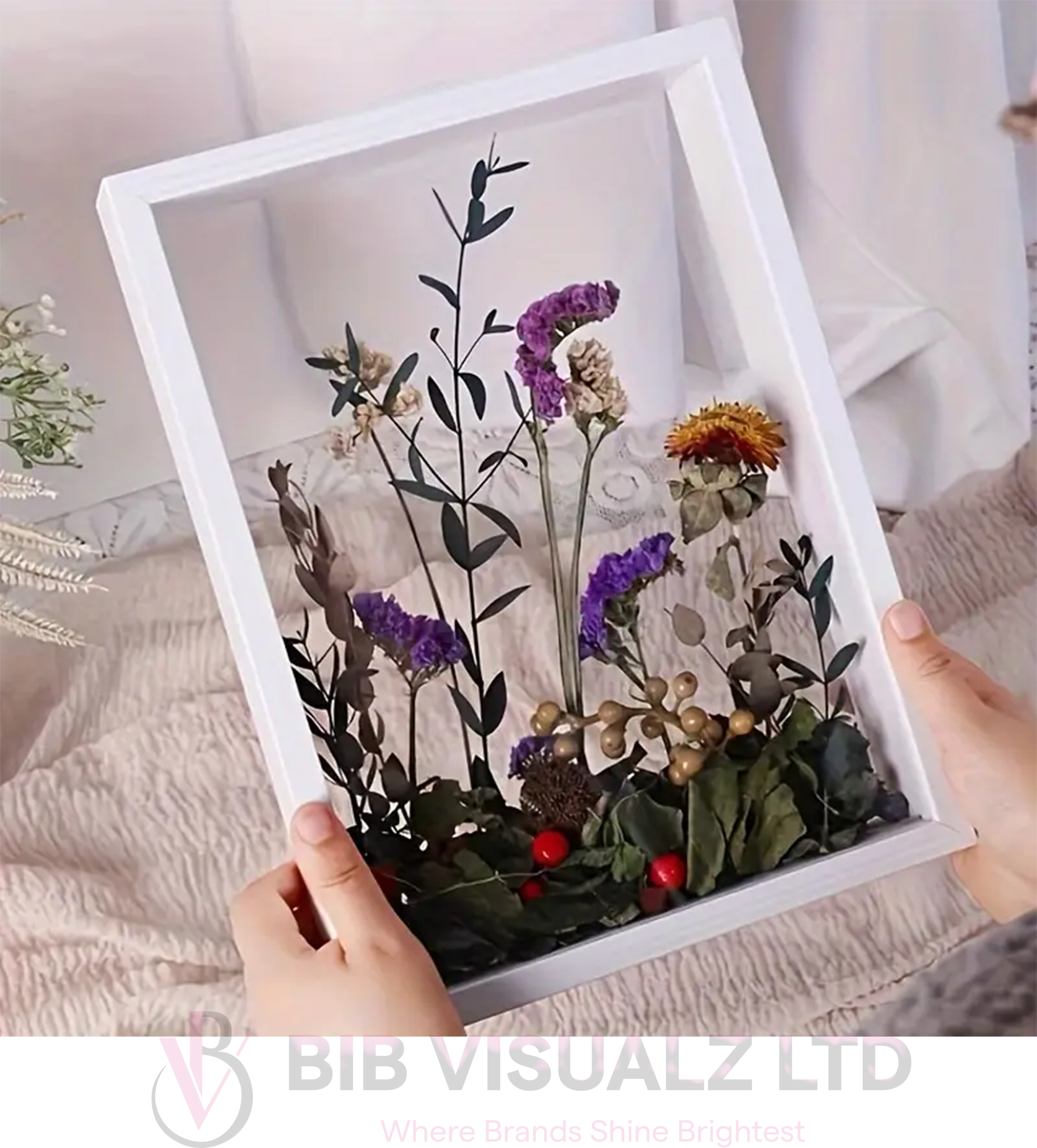 Wooden Shadow Box Display Case