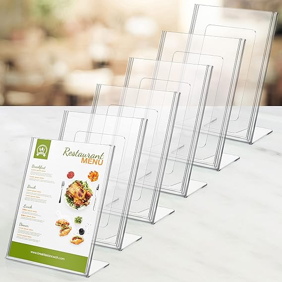 Acrylic bended Menu holder