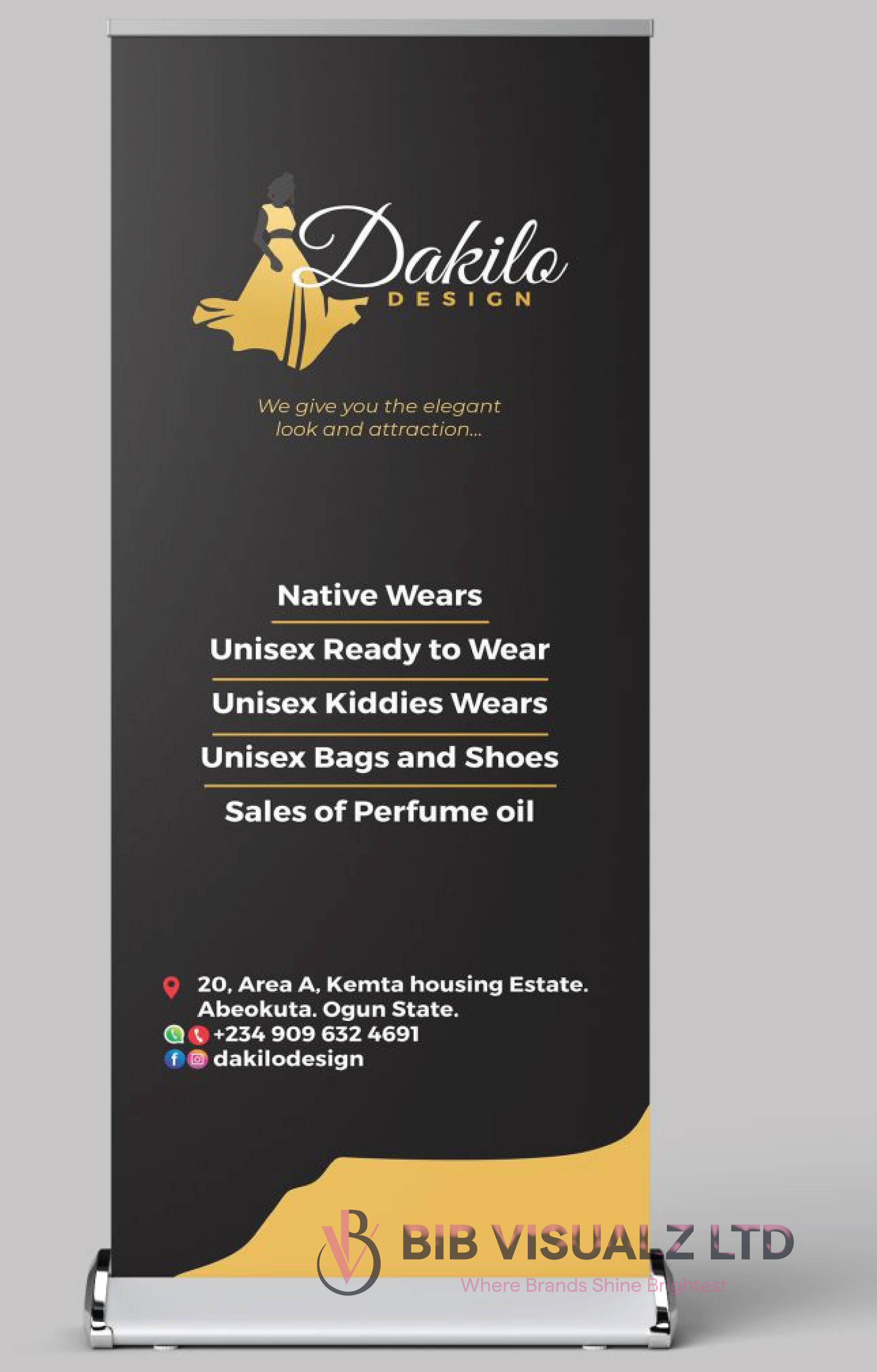 Roll up Banners Broad base