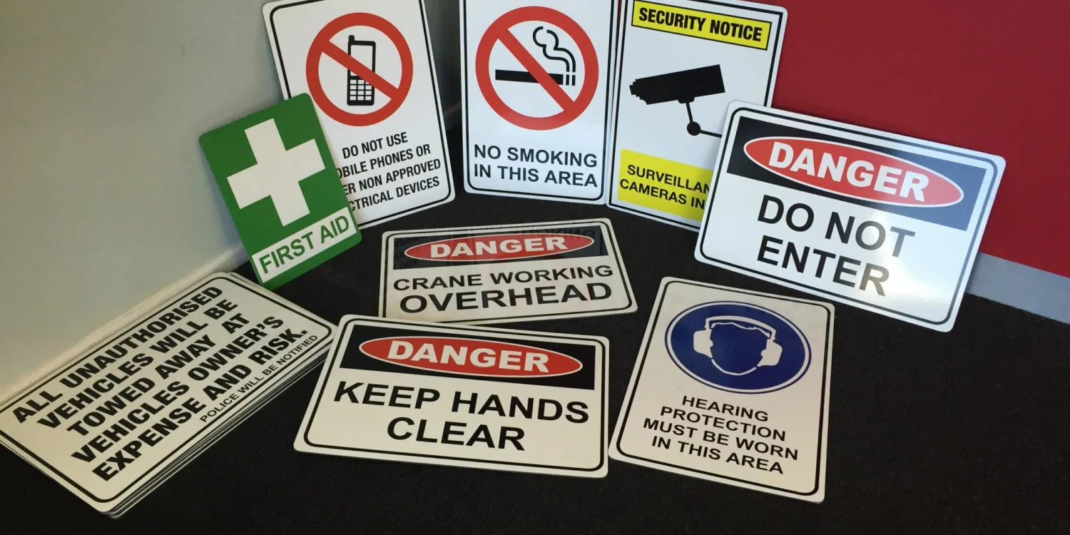 Standard safety signage